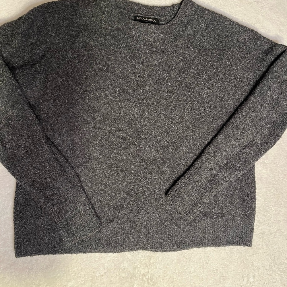 Banana Republic Charcoal Crewneck Sweater